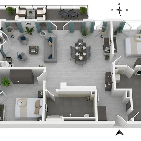 Strandnixe 5 Sterne Mit Eckbalkon Und Traumhaften Blick 欧巴德伍斯图