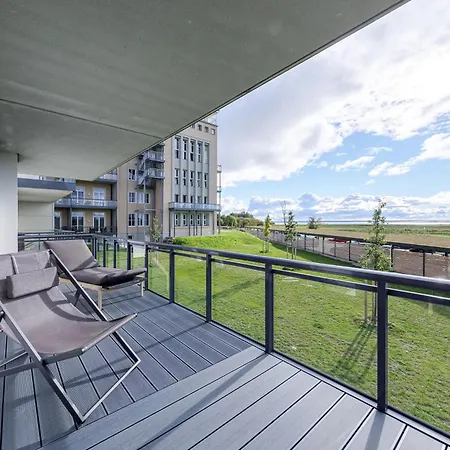 公寓 Strandnixe 5 Sterne Mit Eckbalkon Und Traumhaften Blick